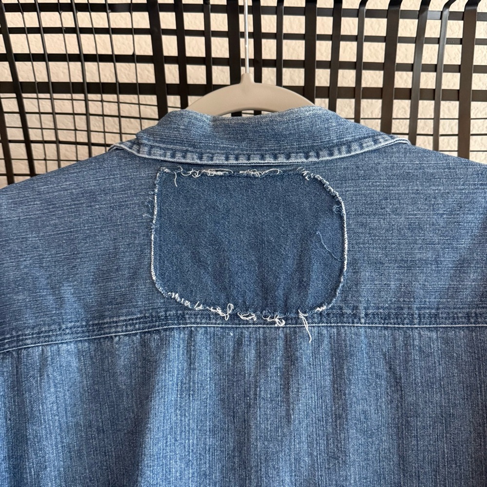 Free people Tricia fix daisy denim button down shirt - Picture 8 of 9